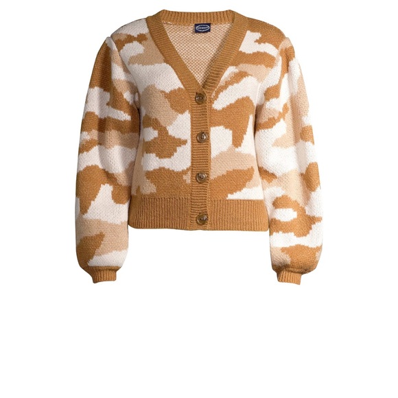 Women’s Camo Cardigan Sweater - Picture 1 of 10